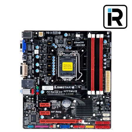 [중고]H77MU3 메인보드 H77 LGA 1151 2세대 3세대 바이오스타
