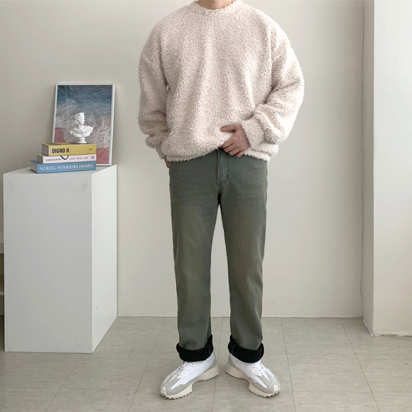 1+1 기모스판청바지 남자기모청바지 - 상세 이미지 5