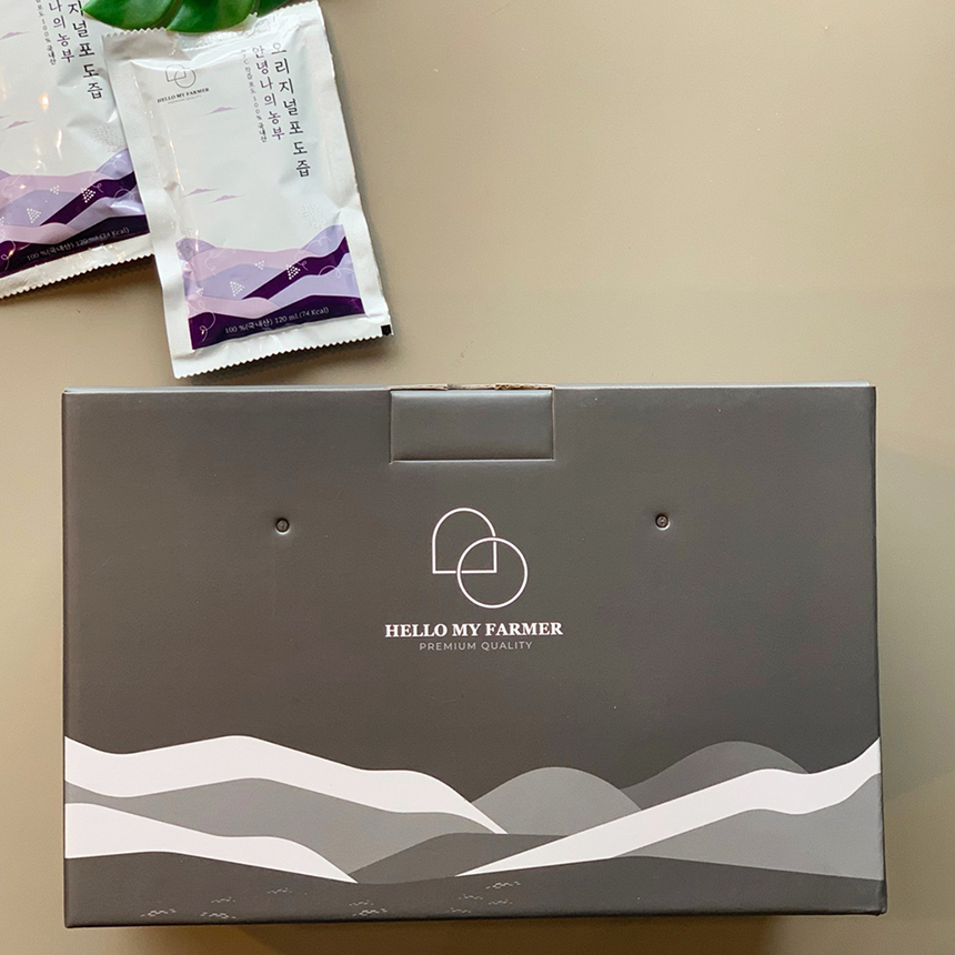 [안녕나의농부] 임산부 천연 포도즙 120ml 50팩 물한방울넣지않은 100% 착즙