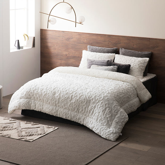 극세사 베딩 풀세트 자카드 시어링 고급 겨울 침구세트