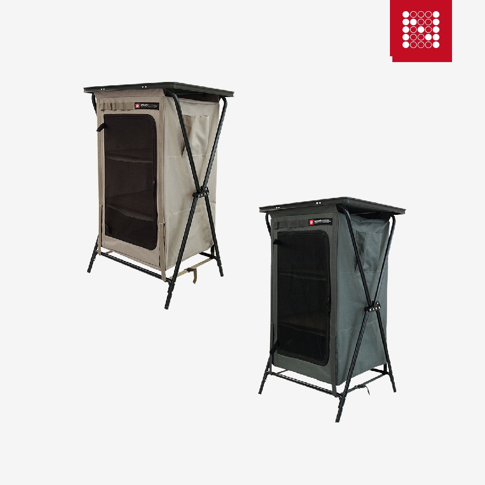 노마드 폴딩캐비넷 쉘프 간편설치 3단선반