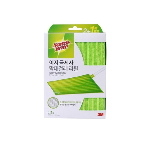 3M 이지 극세사 막대걸레 리필 패드 3매 1개 : 스마트바잉