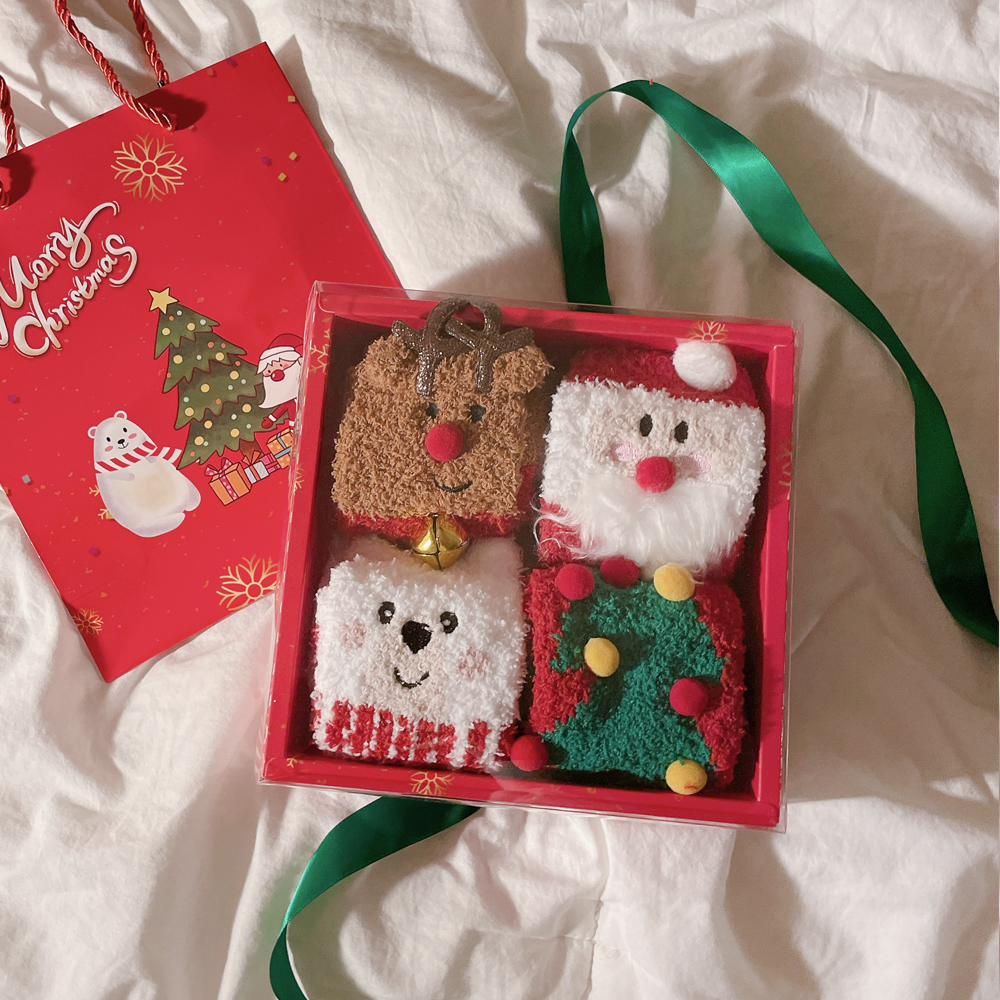 메리 크리스마스 반목 수면양말 기프트 세트 상세 이미지 2