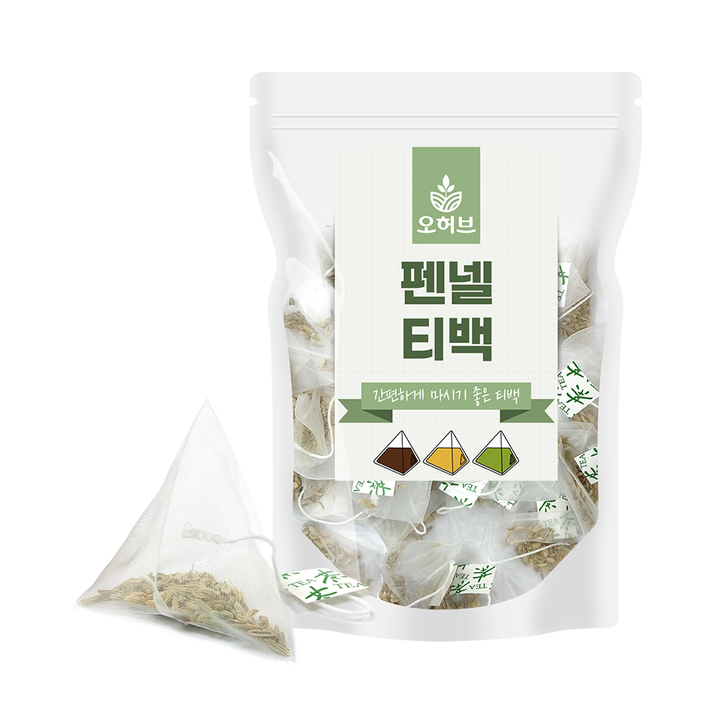 펜넬 차 티백 산미나리씨앗 25개 회향 - 메인 이미지