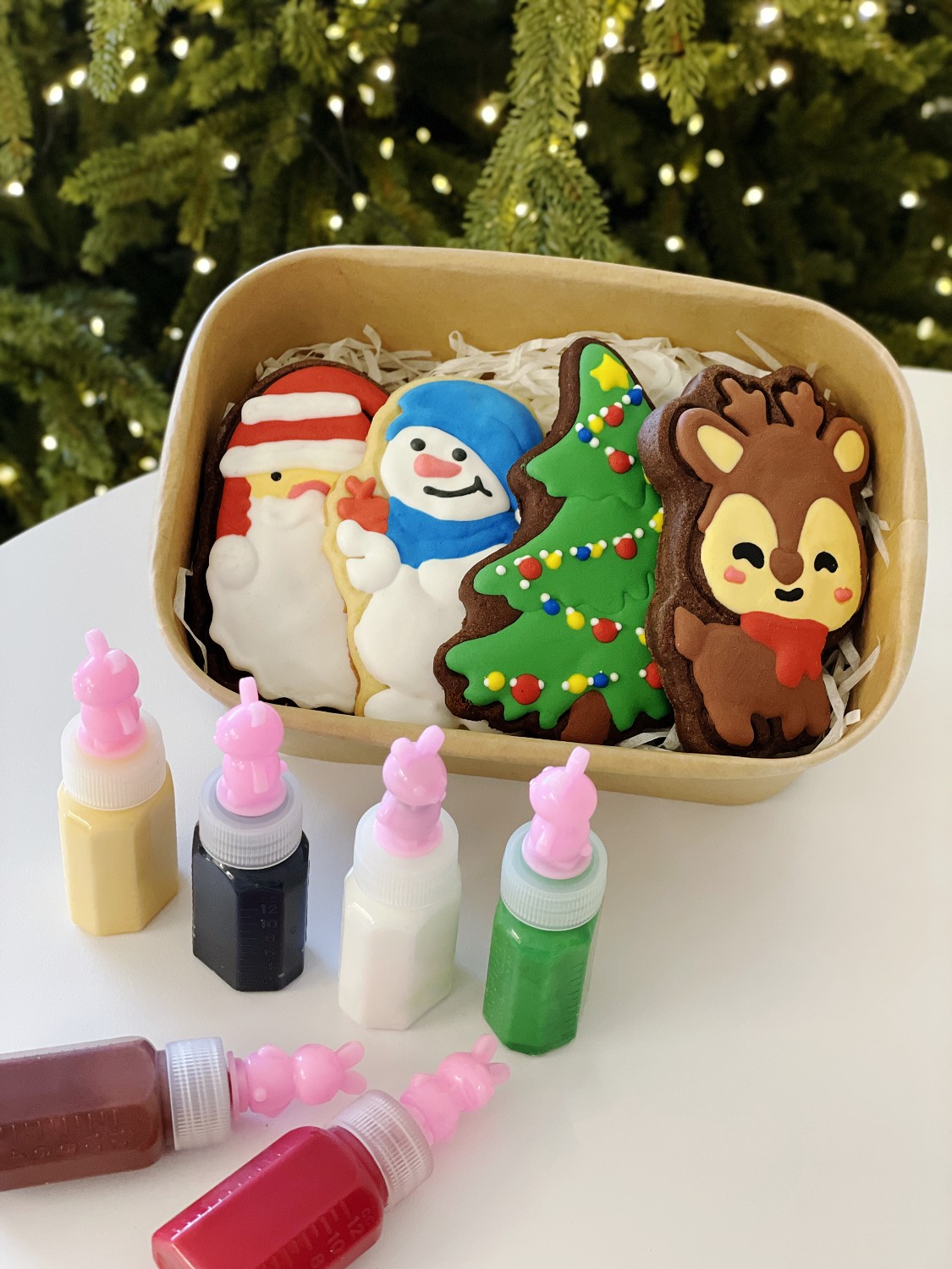 크리스마스 아이싱쿠키 만들기 DIY 산타 아이싱키트 - 상품 이미지