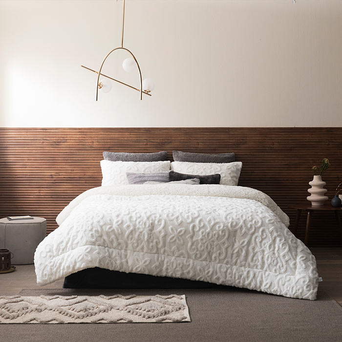 극세사 베딩 풀세트 자카드 시어링 고급 겨울 침구세트