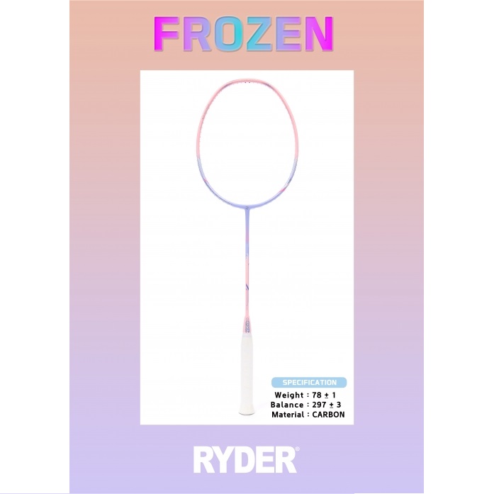 [4매듭/보상판매] 라이더 프로즌 FROZEN 동호인용 입문용 카본 배드민턴 라켓 - 상품 이미지