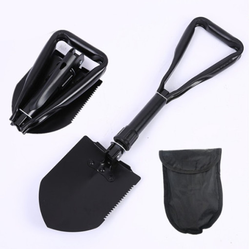 접이식 야전삽 중형 3단 다용도 휴대용 캠핑 등산 야삽 곡괭이 각도조절 삽 호미 원예 텃밭 모종