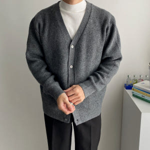 남자캐시미어가디건 남자두꺼운가디건 남성오버핏카디건 착용 후기 | 사이즈/핏 총정리 - 상품 이미지 2