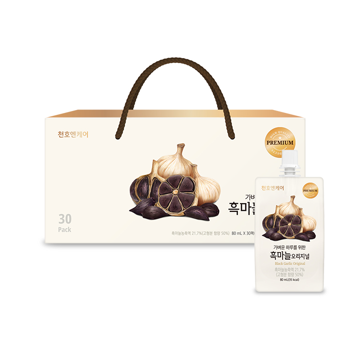 천호엔케어 남해안 흑마늘 자연숙성 1팩 12쪽 함유 흑마늘 오리지널 80ml x 30개입 - 상세 이미지 2