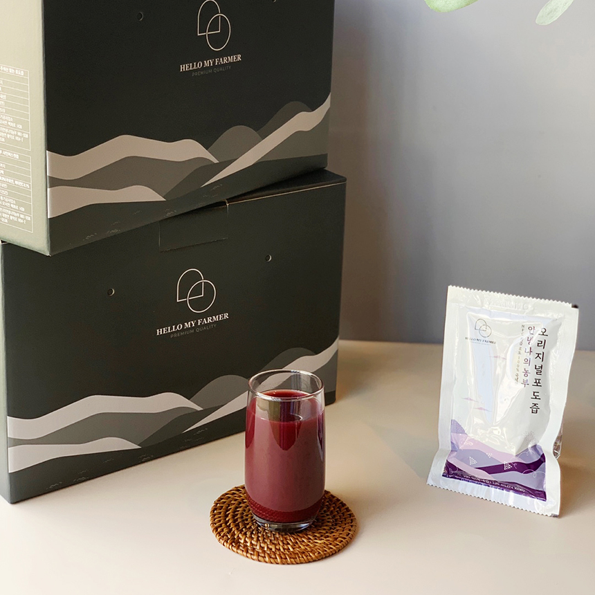 [안녕나의농부] 임산부 천연 포도즙 120ml 50팩 물한방울넣지않은 100% 착즙