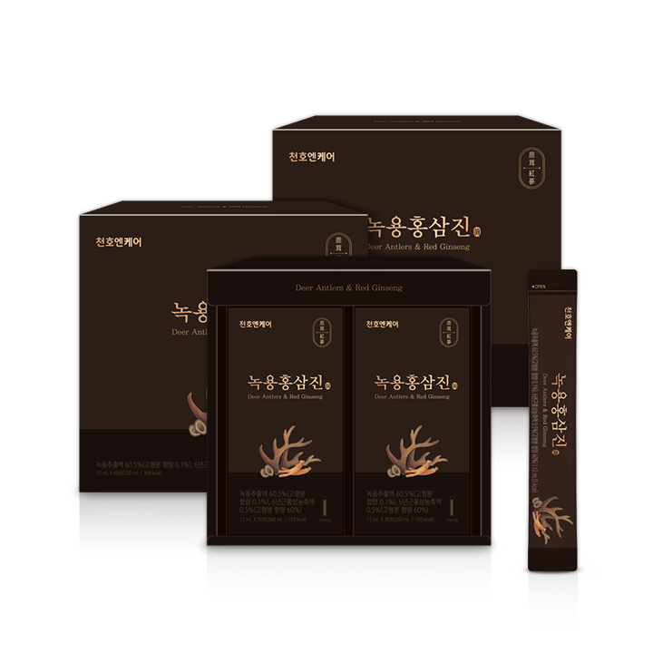 천호엔케어 뉴질랜드 녹용전지 6년근홍삼의 조화 녹용홍삼진 60포 X 2박스 - 상세 이미지 2