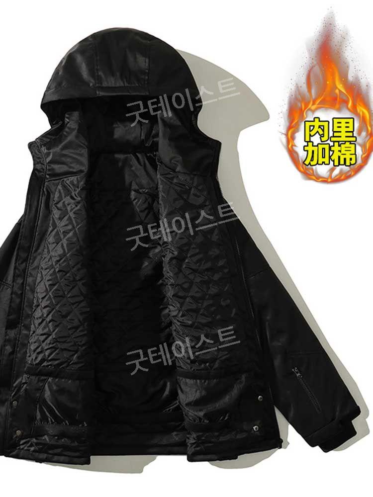 빅사이즈 플러스사이즈 스키복 상의 여자 보드복 후드 방수 방풍 스키장 등산복 5XL 상품 이미지