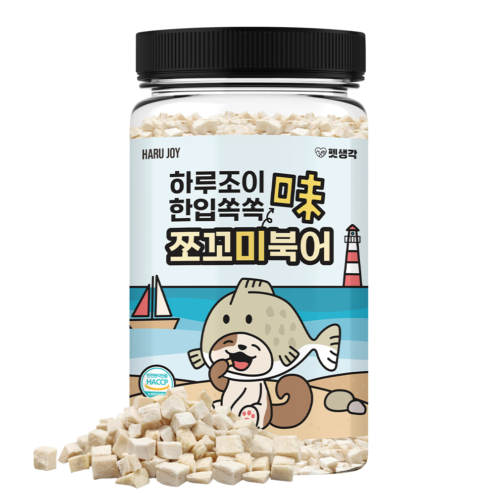 펫생각 한입쏙쏙 쪼꼬미 미니트릿 강아지 동결건조 간식 대용량 명태 북어 트릿 900알