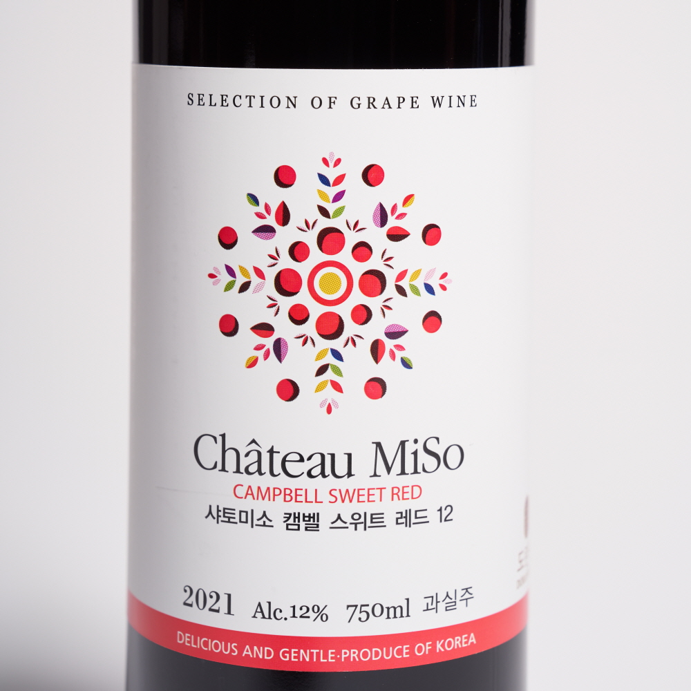 샤토미소 레드 스위트 와인 12도 750ml 도란원 산머루 캠벨 (케이스 포함) - 상세 이미지 2