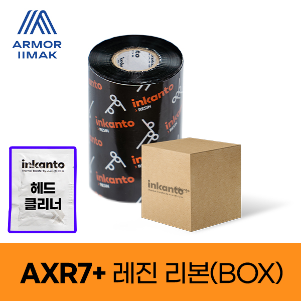 바코드리본 바코드생성기 먹지 프린터 소모품 인칸토 레진리본 1박스 - 상품 이미지