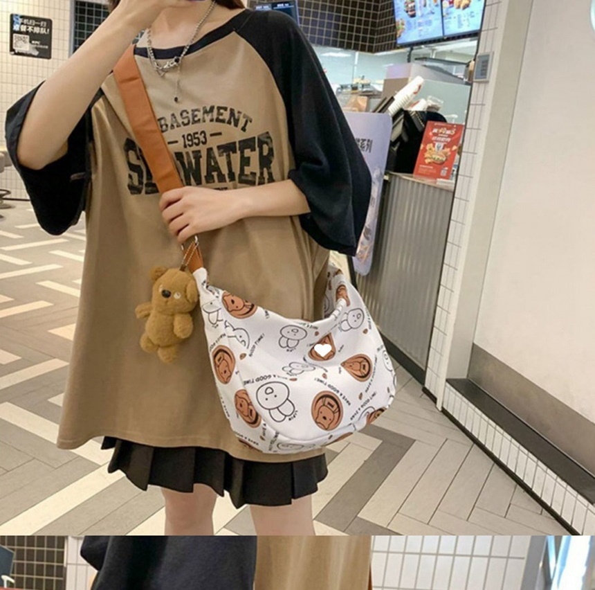 슬림한 귀여운 크로스백 경량 캐주얼 데일리 가방 슬링백 여행 패션 코디 이미지 2