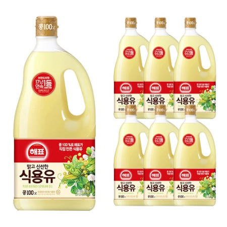 [해표] 식용유 1박스 (1.8L X 6개입)