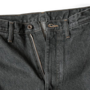 캐피탈 KAPITAL 14oz 블랙x키나리 데님 포트 버기 팬츠 검정 착용 후기 | 사이즈/핏 총정리 - 상품 이미지 2