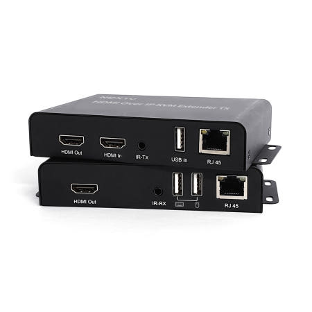 넥스트유 HD670KVM-IP 최대 200M 연장 KVM HDMI 거리연장기 리피터 송수신 세트 USB 2포트 / Over IP 지원