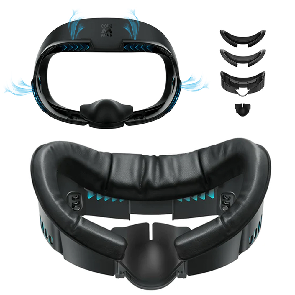 메타퀘스트3 안면폼 AMVR 가죽 환기커버 베이직버전 빛샘방지 악세사리 제품 이미지