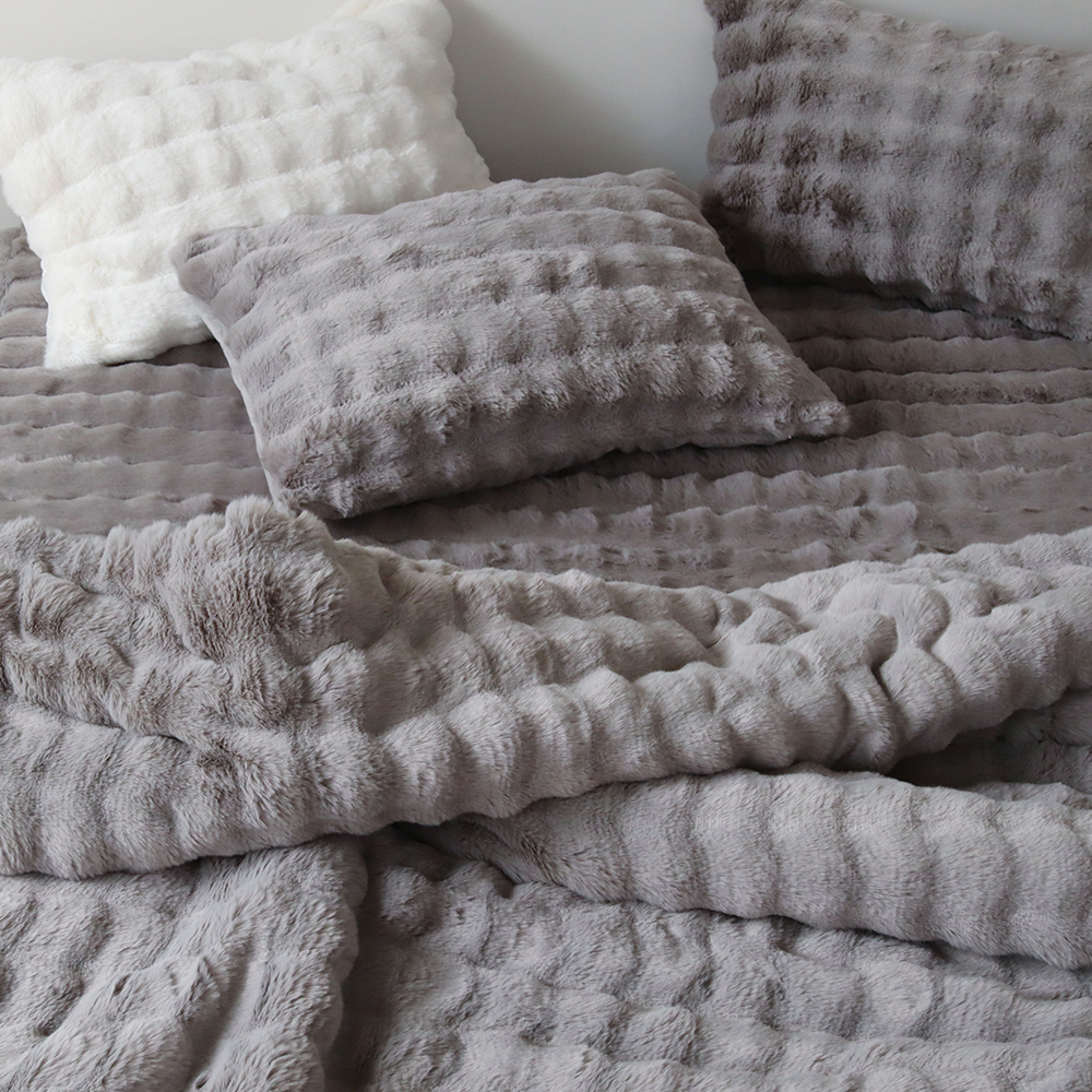 프랑 20mm 장모 밍크 극세사패드 고정밴드 미끄럼방지 겨울 침대패드 SS