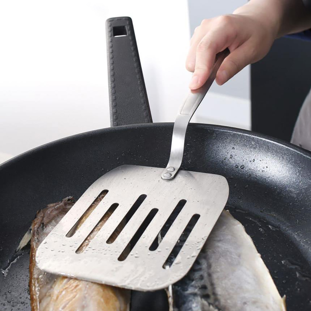 바겐슈타이거 주방 뒤집게 생선 계란말이 요리 스텐 대형 와이드 바이트 뒤집개 이미지 7