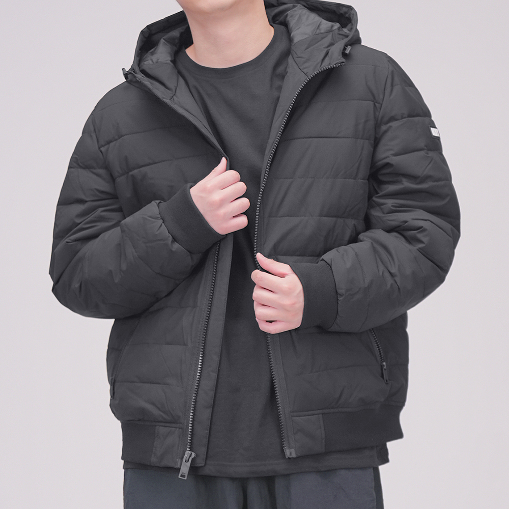 DKNY 클래식 퀼팅 경량 후드 패딩 자켓 이미지 1