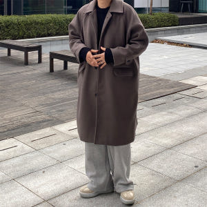 남성로브코트 오버핏발마칸코트 20대남자코트 착용 후기 | 사이즈/핏 총정리 - 상품 이미지 2