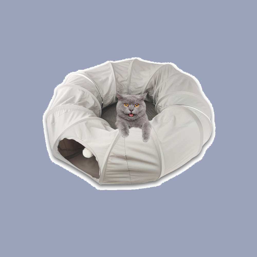 고양이 캣 터널 숨숨 놀이터 집 은신처 놀이터 매트 침대 애견 장난감 하우스 강아지 쿠션 방석 미로 동굴