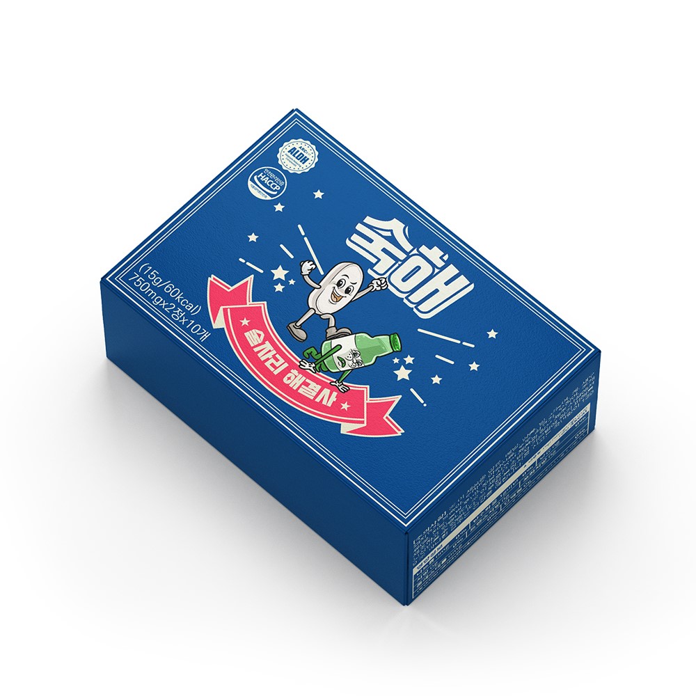 숙해 숙취해소제 술자리 해결사 ALDH 효소 대용량 1박스 20정 국산 [소비기한 특가] - 상품 이미지