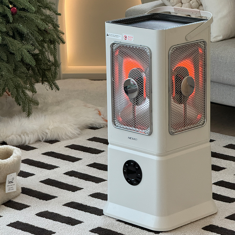 넥스코 오방난로 가정용 전기히터 사무실 하이라이트 전기난로 난방기