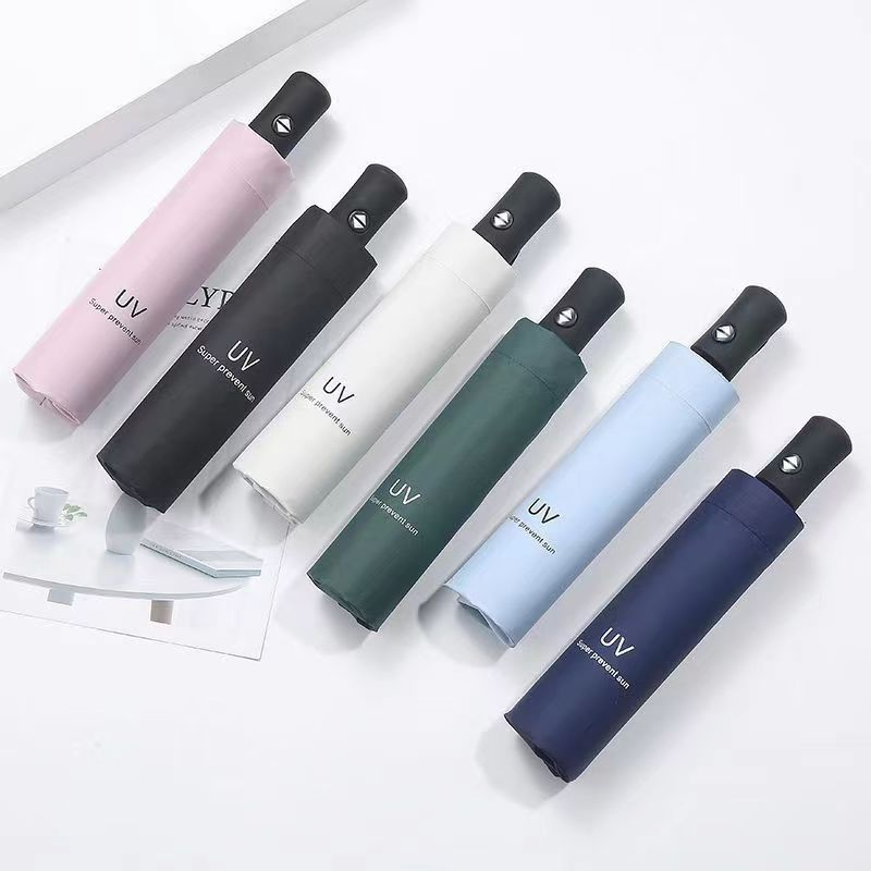 3단 접이식 우산 삼단 UV 차단 자동 양산 우양산 - 상품 이미지