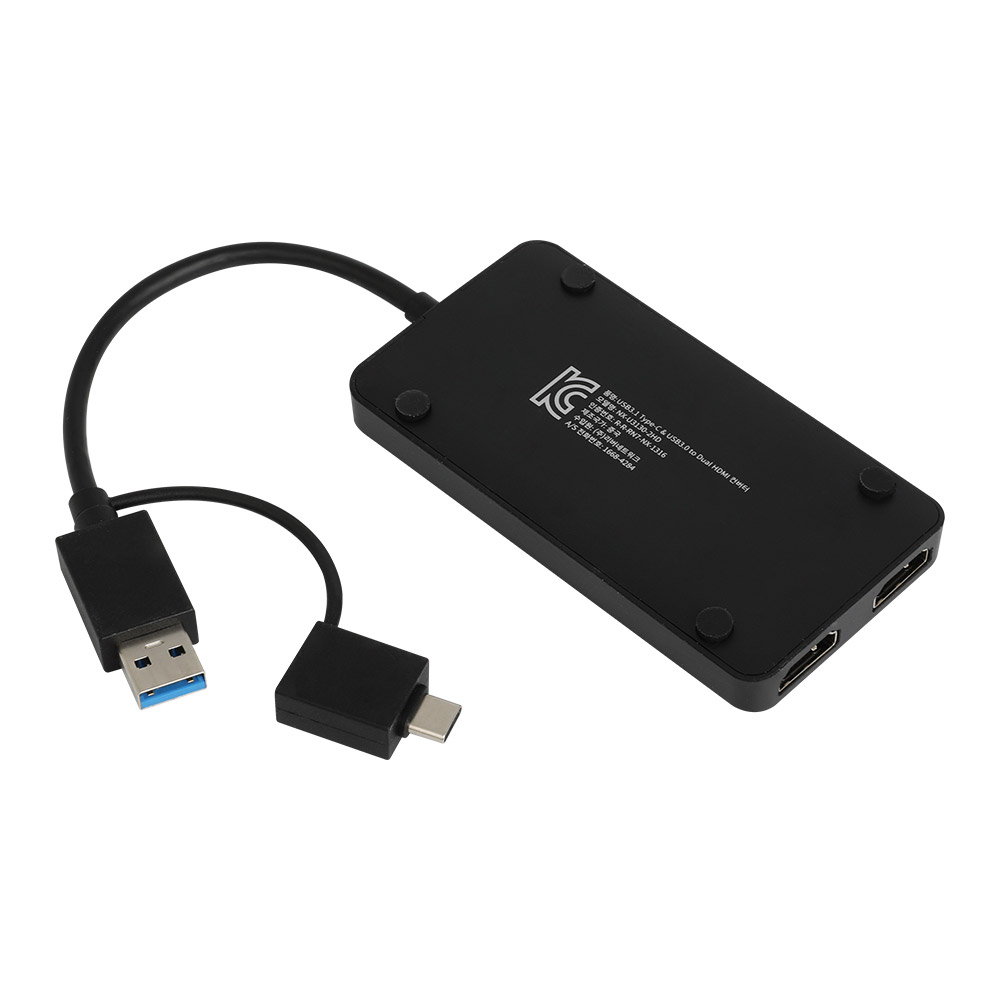 USB C타입 A타입 듀얼모니터 HDMI 확장 컨버터 노트북 맥북 - 상세 이미지 5