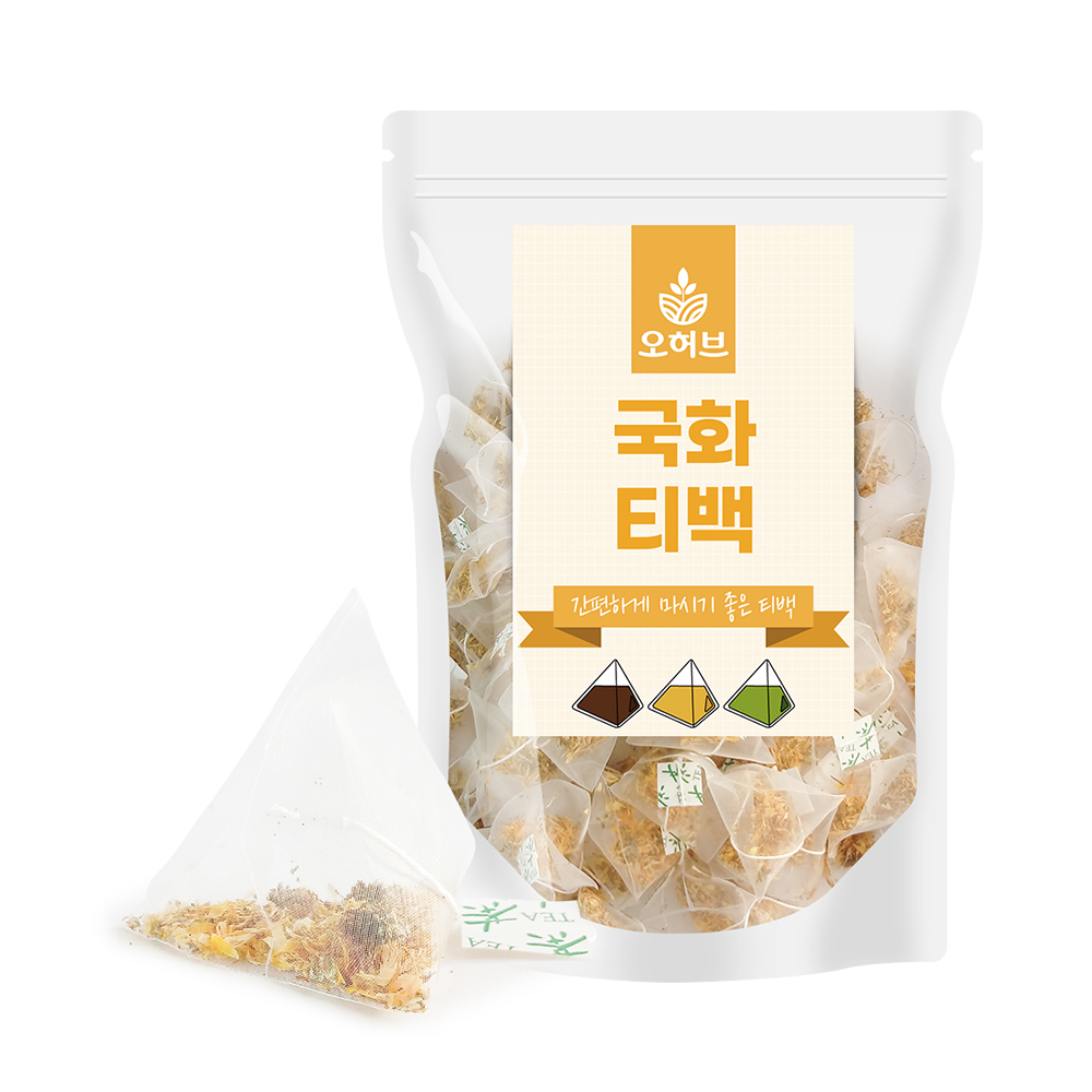 국화차 국화꽃차 삼각티백 25개 - 메인 이미지