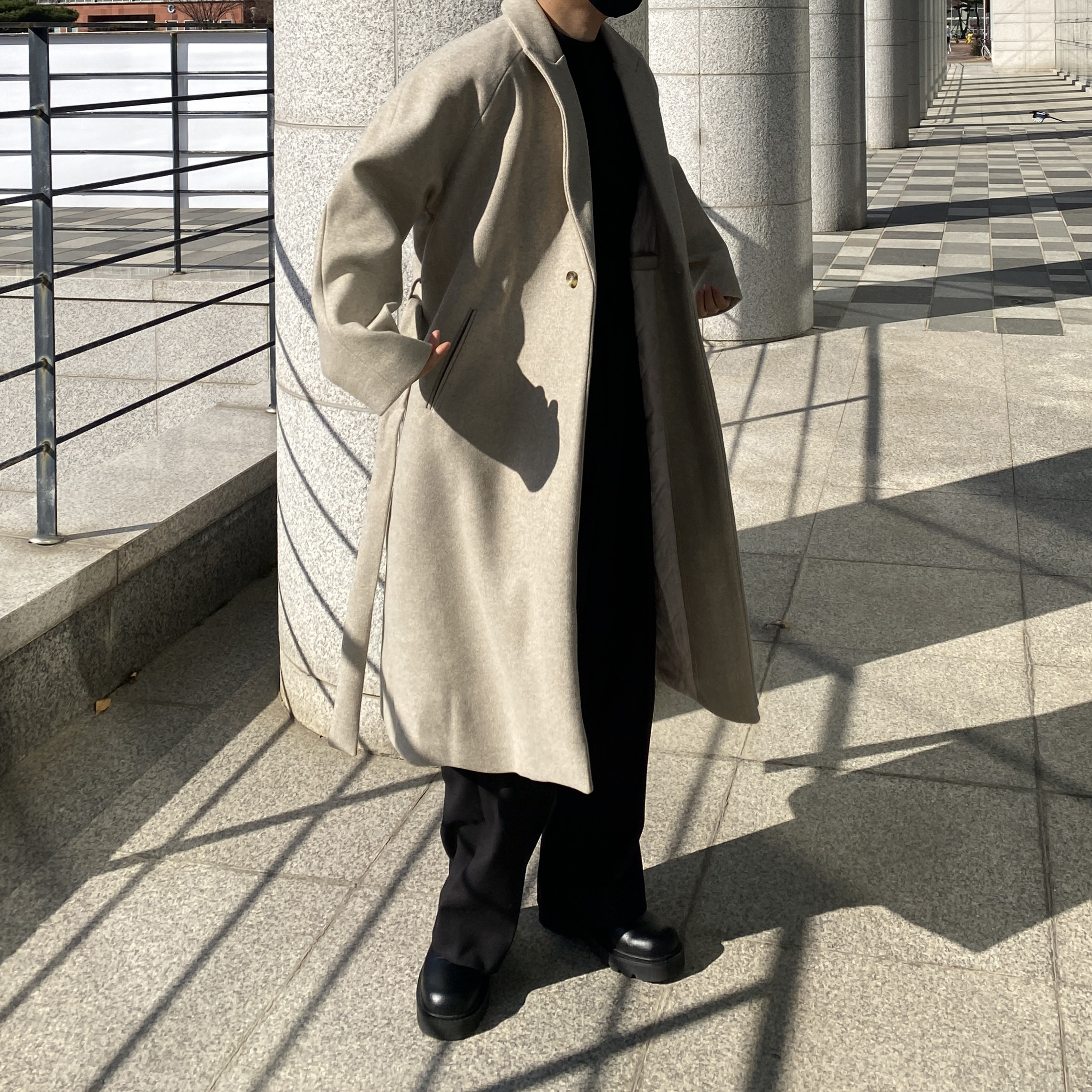 남자맥코트 발마칸롱코트 남자로브코트 이미지 3