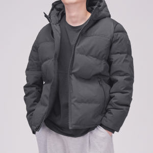 DKNY 올 오버 후드 푸퍼 패딩 자켓 착용 후기 | 사이즈/핏 총정리 - 상품 이미지 1