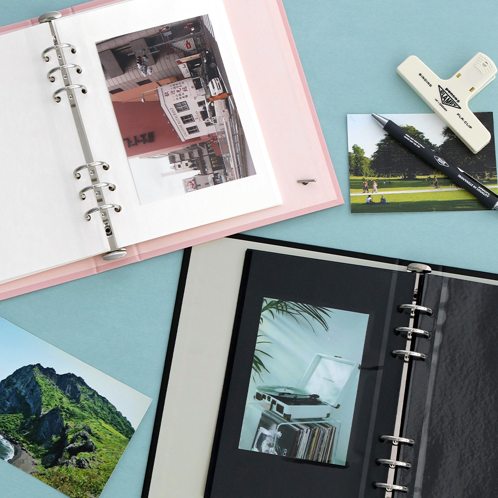 아이코닉 레코드온 6공 바인더 A5 앨범속지(포카 포토카드 인스 네컷 사진)1pocket 이미지 4