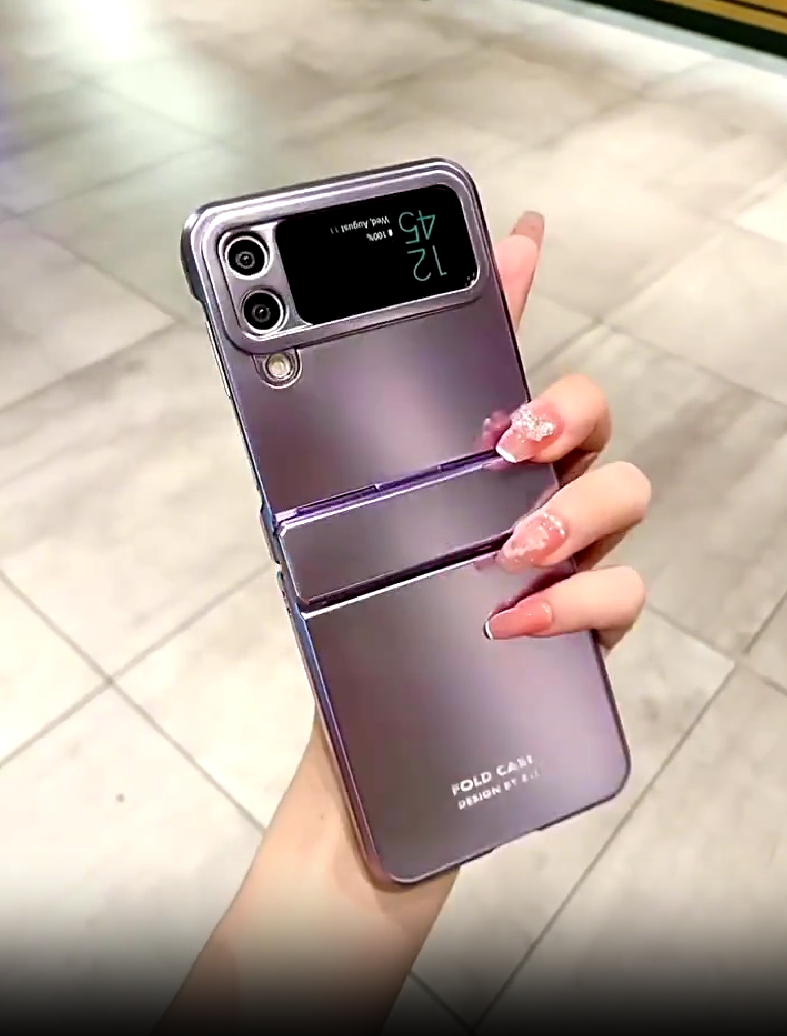 힌지보호 케이스 범퍼 하드 슬림 풀커버 카메라보호 지플립 블랙, 갤럭시Z 플립3 - 상세 이미지 3