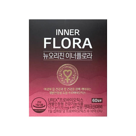 뉴오리진 이너플로라 UREX 프로바이오틱스 170mg x 60캡슐