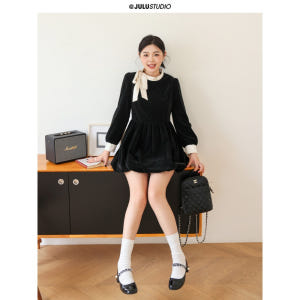 드라마 마이데몬 김유정 원피스 도도희 파티 착장 새틴 벨벳 피로연 하객원... 착용 후기 | 사이즈/핏 총정리 - 상품 이미지 4
