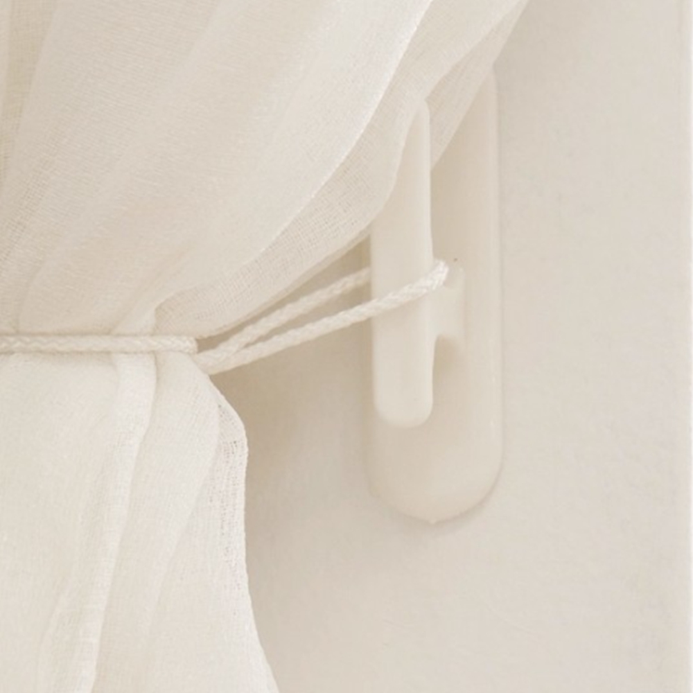 부착식 커튼후사고리 커튼끈 고정홀더 후크걸이 2개