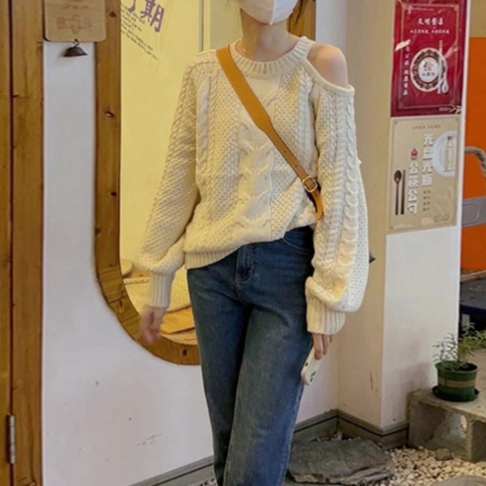 박규영 어깨 트임 니트 한해나 스웨터 오늘도사랑스럽개 8회 옷 오사개 상의 패션 정보 01 이미지
