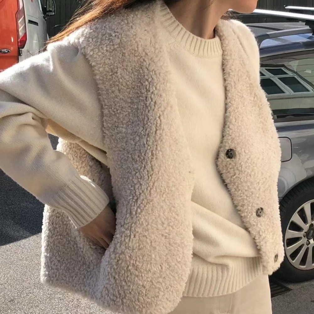 효심이네 각자도생 남보라 양털 조끼 베스트 이효심 유이 이미지