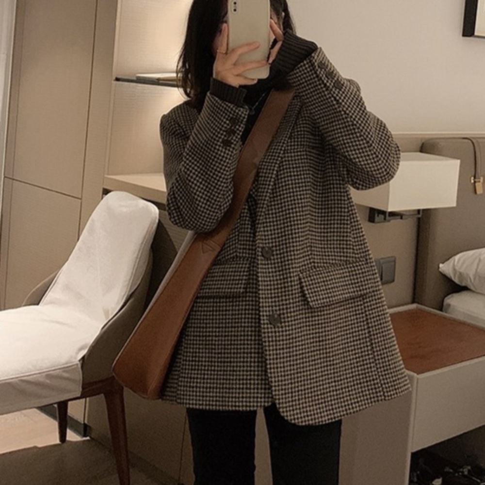 싱어게인3 6회 김이나 헤링본 자켓 오버핏 블레이저 사랑한다고 말해줘 신현빈 재킷 01 이미지 1
