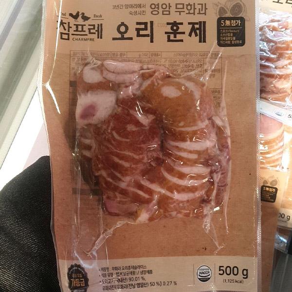 참프레 영암 무화과 오리훈제슬라이스 500g : 쿨룩스토어
