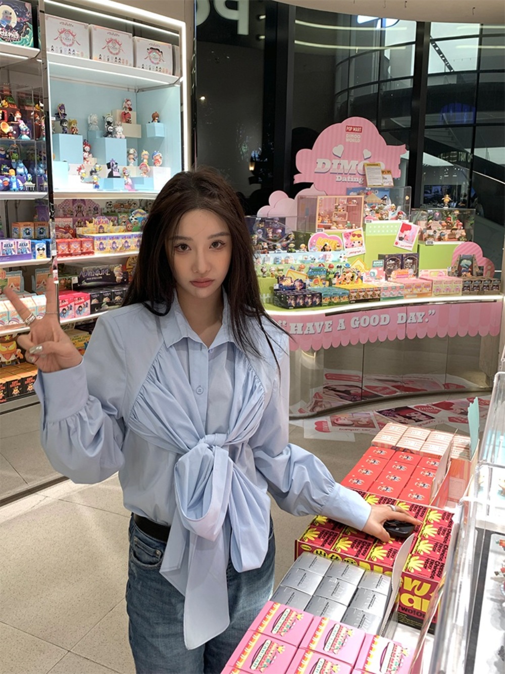 드라마 마이데몬 김유정 리본 블라우스 셔츠 도도희 옷 상의 정보 01 이미지 3
