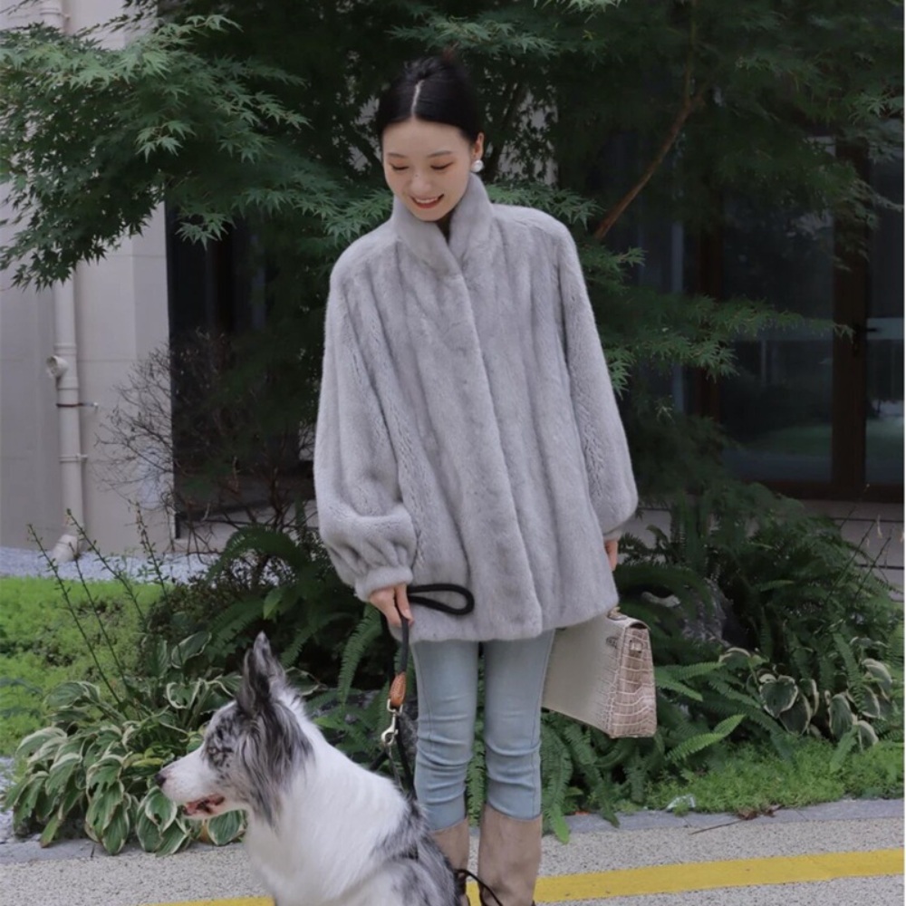 여성 인조밍크 자켓 코트 4050 엄마 생신 선물 페이크퍼 에코퍼 따뜻한 수입 고급 3컬러 - 상세 이미지 2