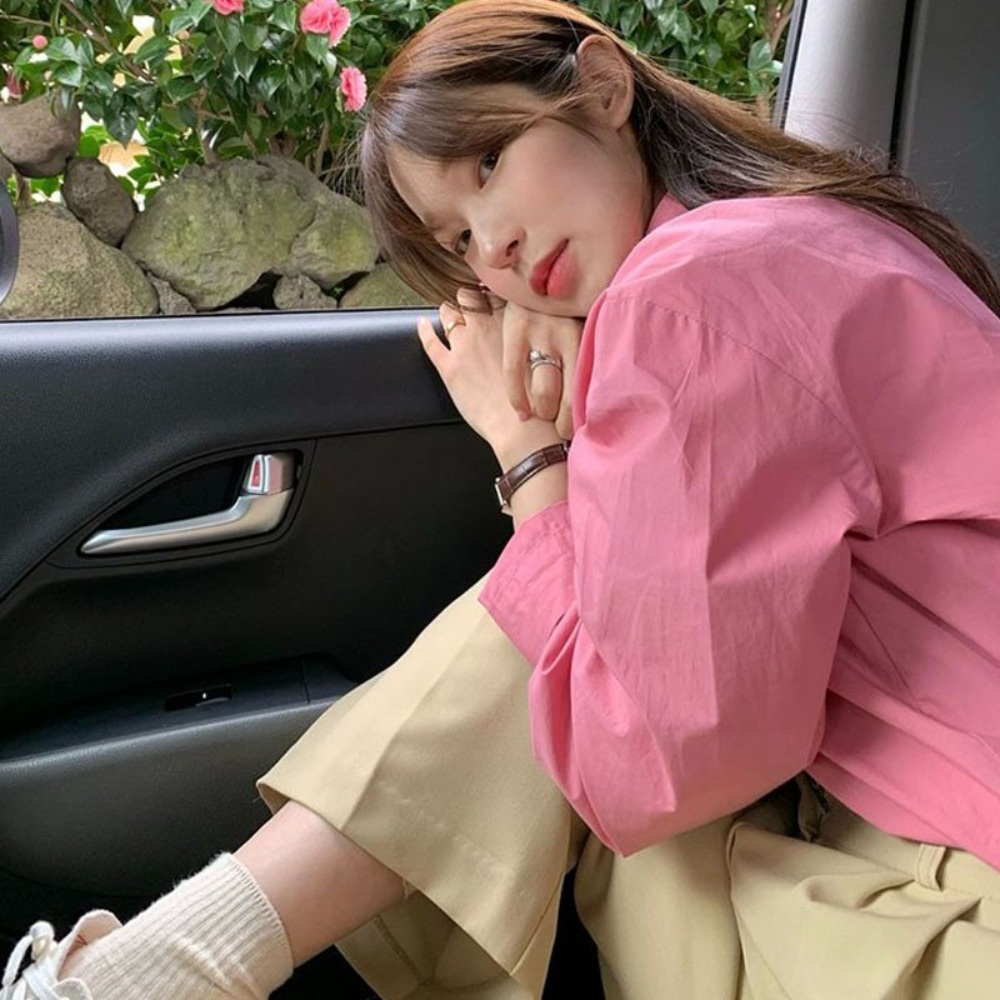 예능 싱어게인3 이해리 핑크색 셔츠 옷 패션 블라우스 남방 착장 정보 01 - 상세 이미지 2