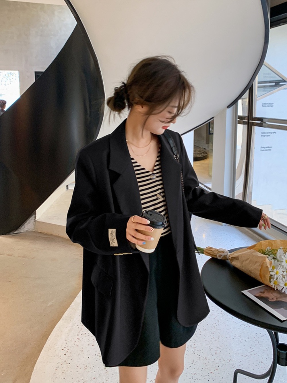 정모은 자켓 드라마 사랑한다고 말해줘 신현빈 오버핏 블레이저 싱어게인3 김이나 재킷 05 이미지 4